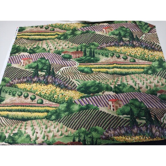 ` 1 Yard Cotton Fabric Patt COO43 Landscape Provence Michael Miller - Picture 2 of 3